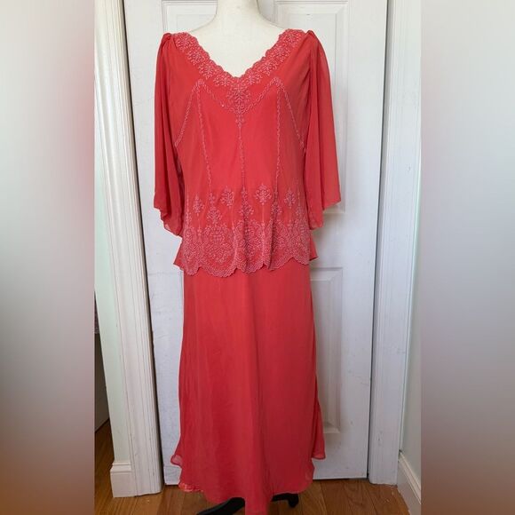 1970s/80s Does Great Gatsby Mary Belle Dress - Picture 3 of 12